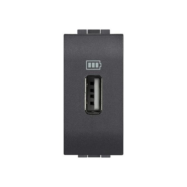 bticino l4285c1 ll - caricatore usb antracite living light