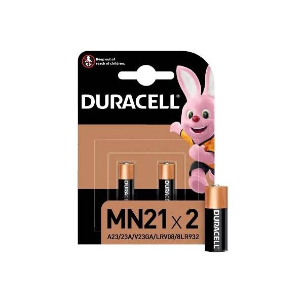 (1 confezione) duracell spec. batterie 2pz mn21 a23/23a/v23ga/lrv08/8lr932