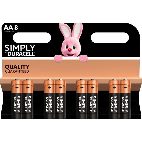 duracell du032 dba68 simply alcalina stilo bl.8pezzi mn1500 blister 12 - du032 dba68