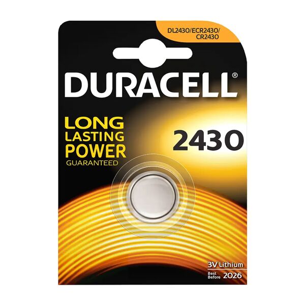 tecnomat batteria duracell bottone 1dl2430 litio 3v