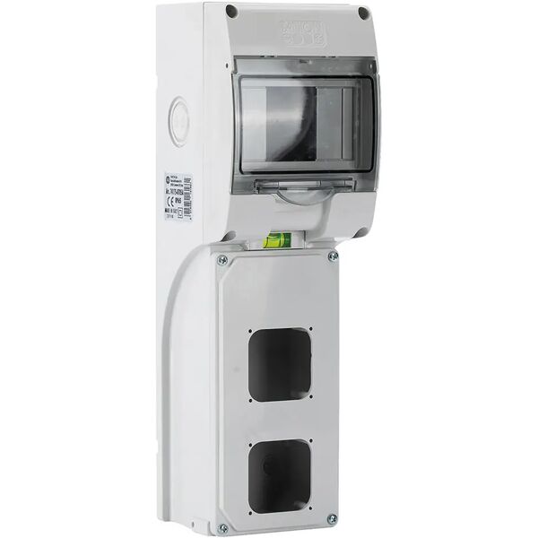 fanton quadro per  2 prese da incasso ip65 5 moduli din  portello ip65 portello trasparente