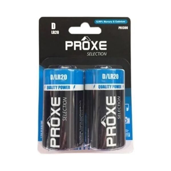 proxe blister da 2 pile alkaline torcia d 1,5v  lr20 per apparecchi multifunzione