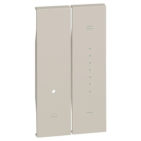 bticino cover dimmer  living now 2 moduli color sabbia