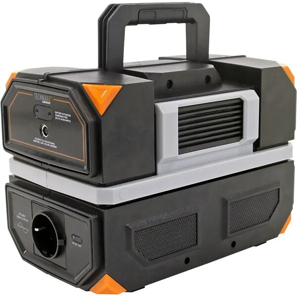 tecnomat powerstation 300w con onda sinusoidale pura batterie litio 315wh 27x15x18,5 cm 3,5kg