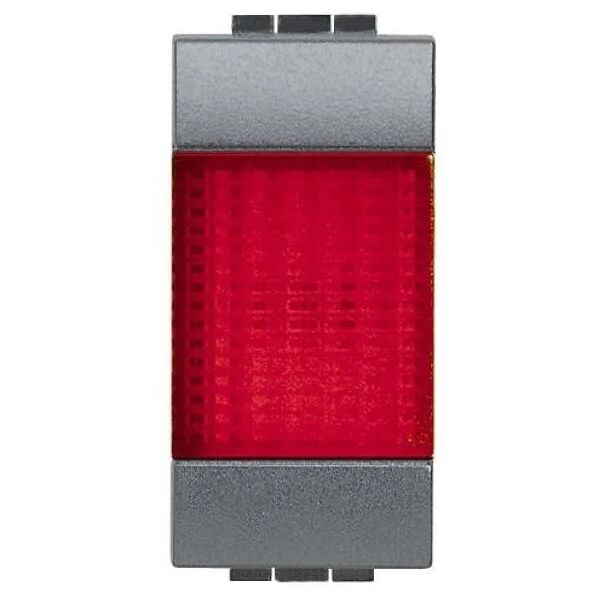 tecnomat portalampada nero con diffusore rosso a led bticino living e light