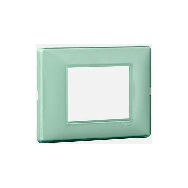 vimar placca  plana 3 moduli reflex menta