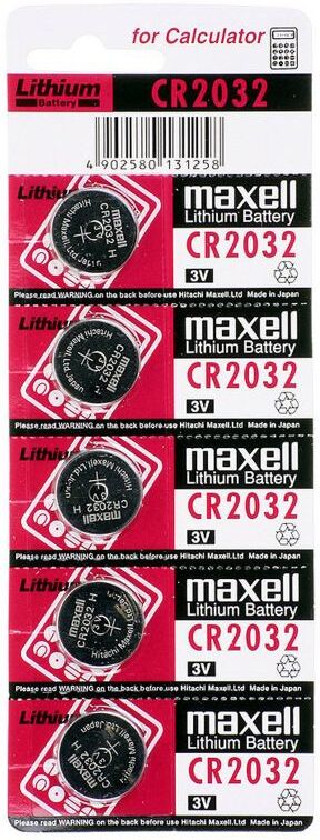 Maxell 5 Pile Cr 2025  Batterie 3v