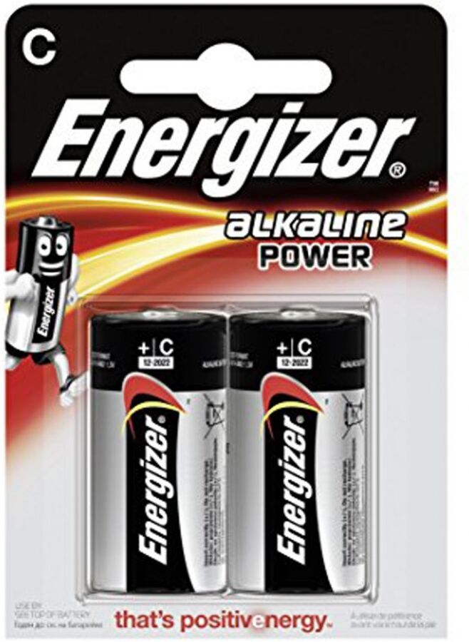 Energizer C Mezzatorcia Alkaline Power - Blister Da 2 Pile