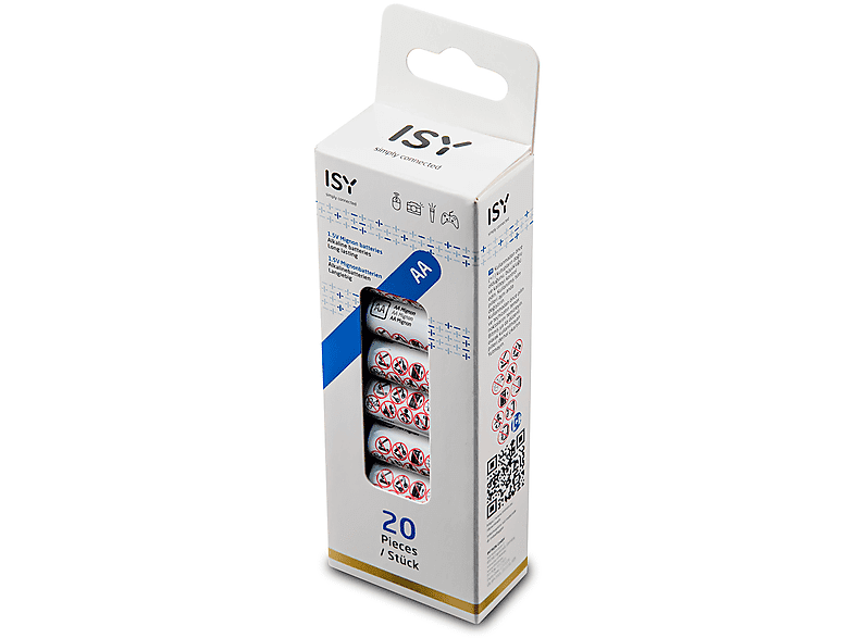 ISY BATTERIE  batterie AA LR06 Mignon 20-Pack