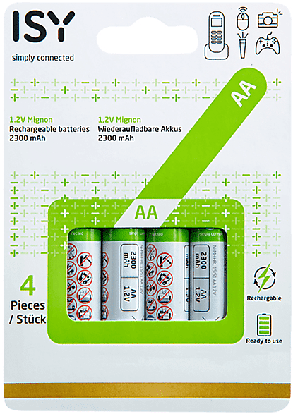 ISY BATTERIA  IAB-2002 AA 2300mAh 4pz