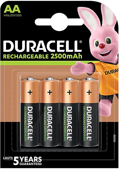 Duracell BATTERIE  AA B4 RICAR. PRECARICATA