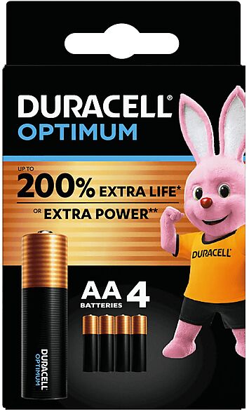 Duracell BATTERIE  OPTIMUM AA B4