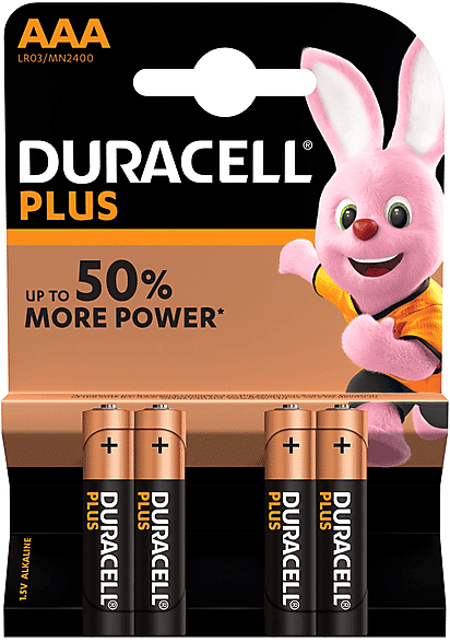 Duracell BATTERIE  PLUS POWER AAA 4PZ