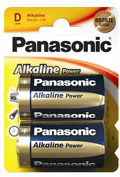 Panasonic BATTERIE  ALAKALINE POWER 2LR20