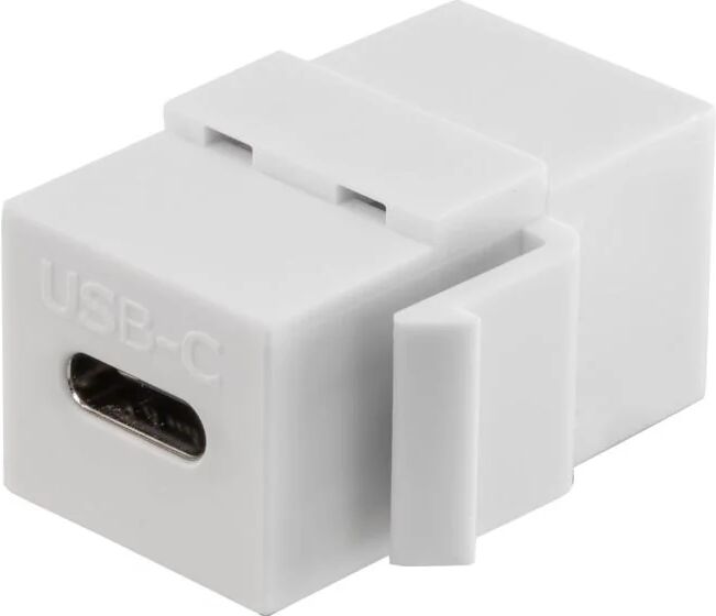 Giunto Keystone USB C 3.1 Modulo Femmina Femmina Cavi USB Tipo C Bianco