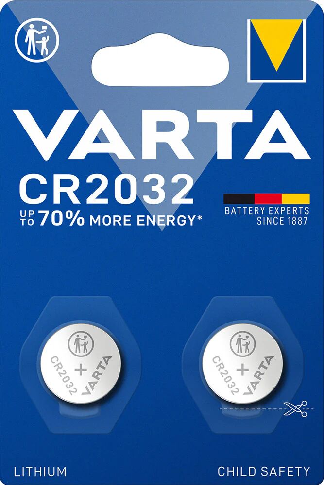 Varta LITHIUM Coin CR2032 (Batteria a bottone, 3V) Blister da 2