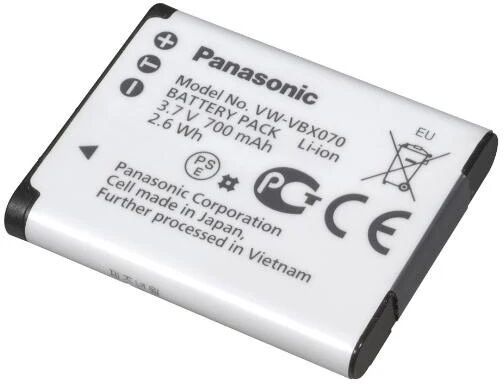 Panasonic VW-VBX070 Ioni di Litio 700 mAh