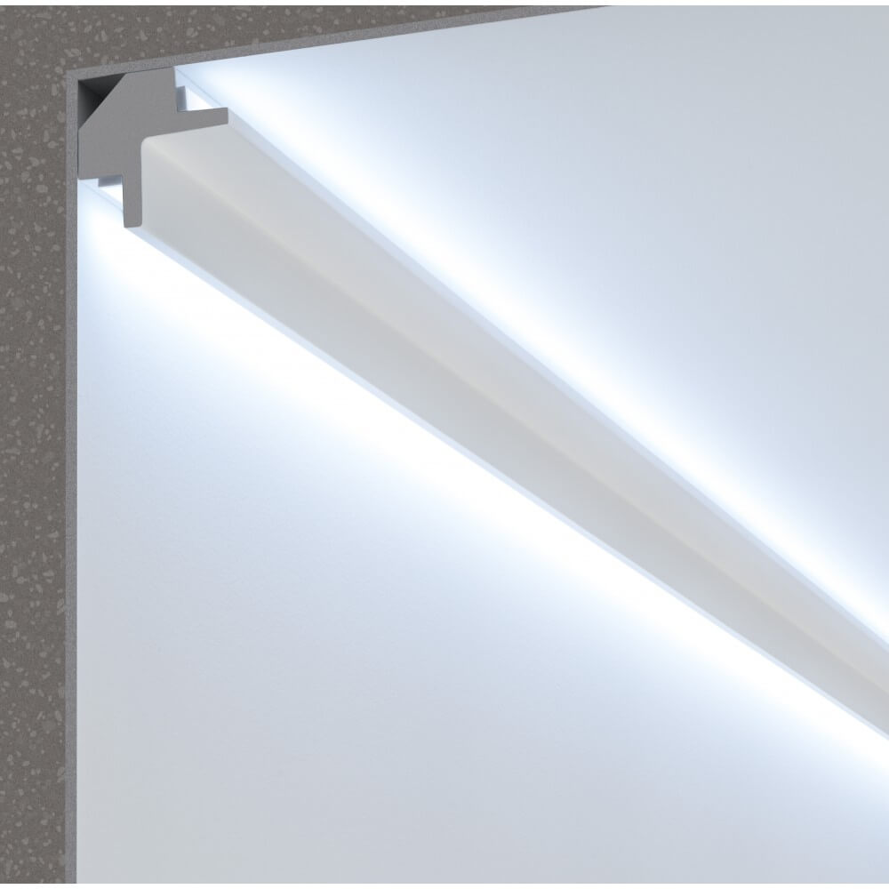 LEDDIRETTO Cornice Pitturabile per Illuminazione Bidirezionale - 1,15m