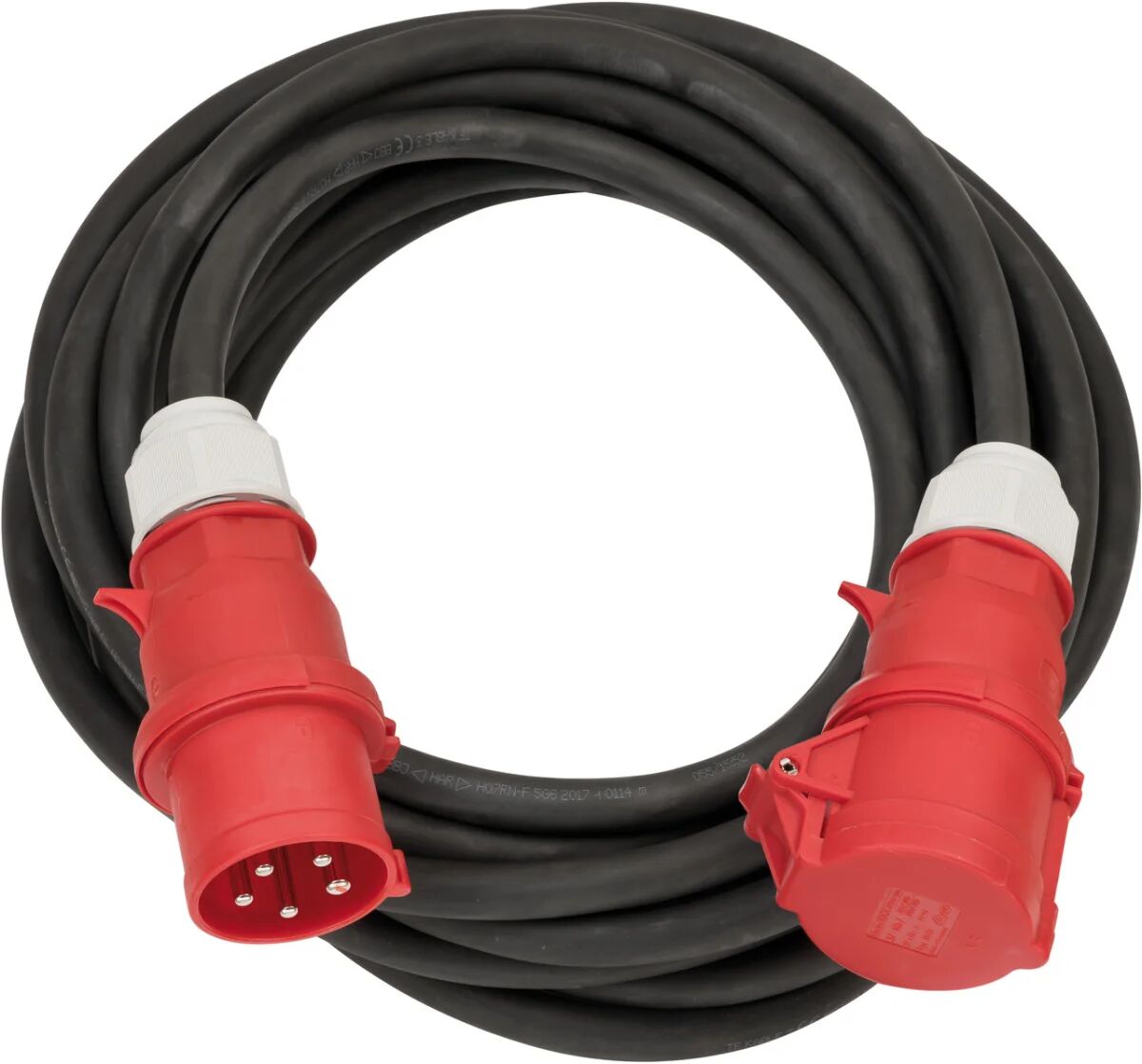 Brennenstuhl 1167320250 prolunghe e multiple 25 m Esterno Nero, Rosso