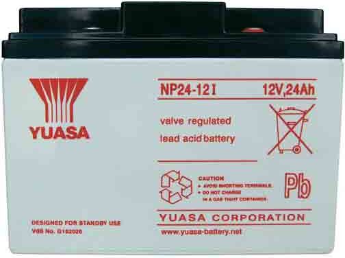 YUASA Batteria al piombo 12V–24Ah. NP24-12