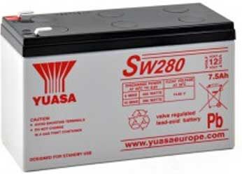 YUASA Batteria al piombo 12 V – 7,6Ah. SW280