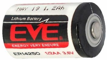 FANSO EVE.Batteria al Litio 3,6V 1200mAh misura 1/2 AA