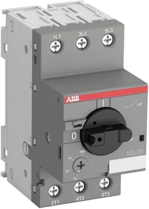 ABB Protezione differenziale  MS116 1.6-2.5A 3 poli 2.5A 3 moduli 400V