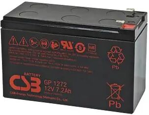 Batteria Al Piombo Per Antifurto 12V 7Ah.CSB GP1272F1