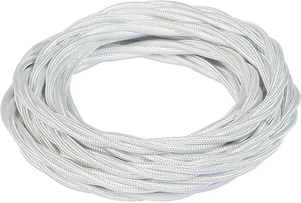 FANTON Matassina 5 Mt Cavo Treccia Seta  Frrtx 3g0,75 Mm² Colore Bianco