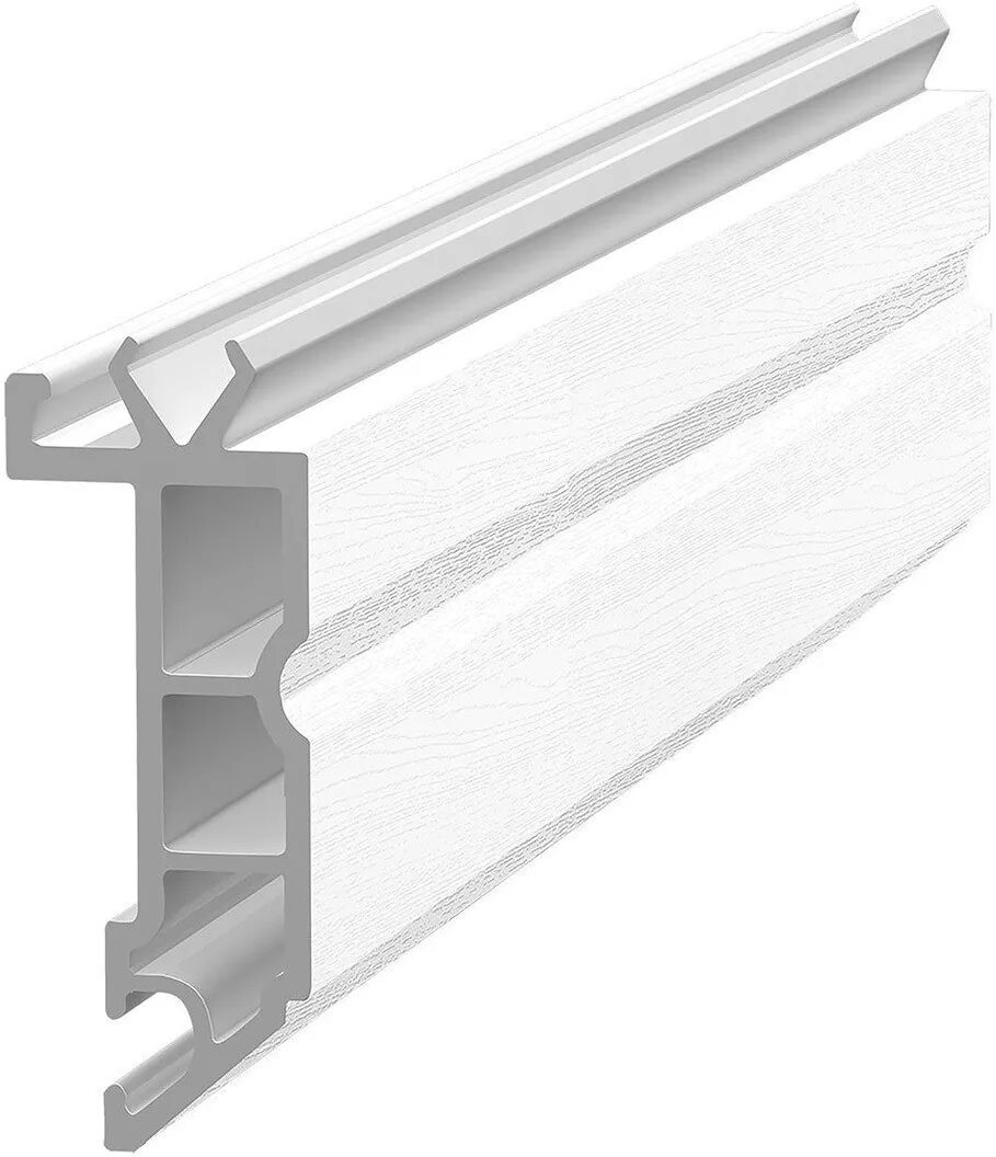 Coprifilo Ad Incastro Pvc Bianco Legno 3000x47x18 Mm (Hxl)