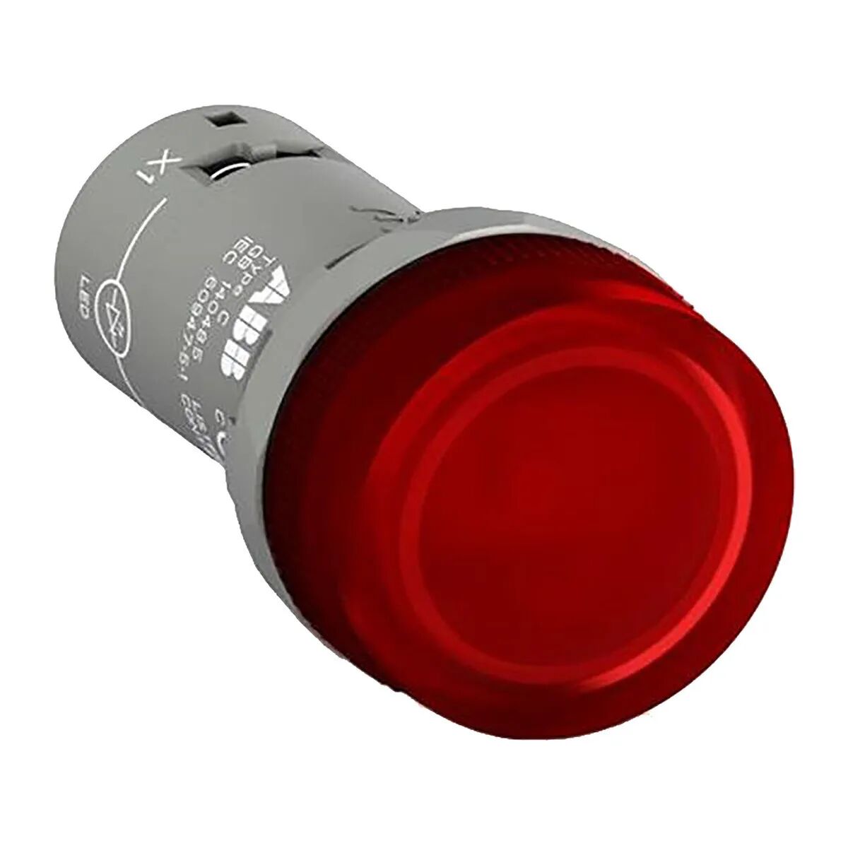 Lampada Spia Abb Led Rosso 230 Vca Diametro 22 Mm