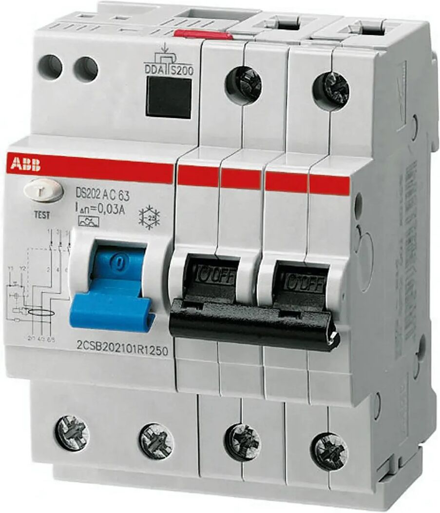 Interruttore Magnetotermico Abb Differenziale 2p 16a 6ka