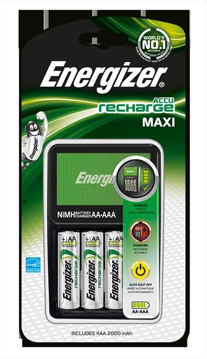 Energizer Maxi Charger Eu + 4aa Power Plus 2000 Mah Precari