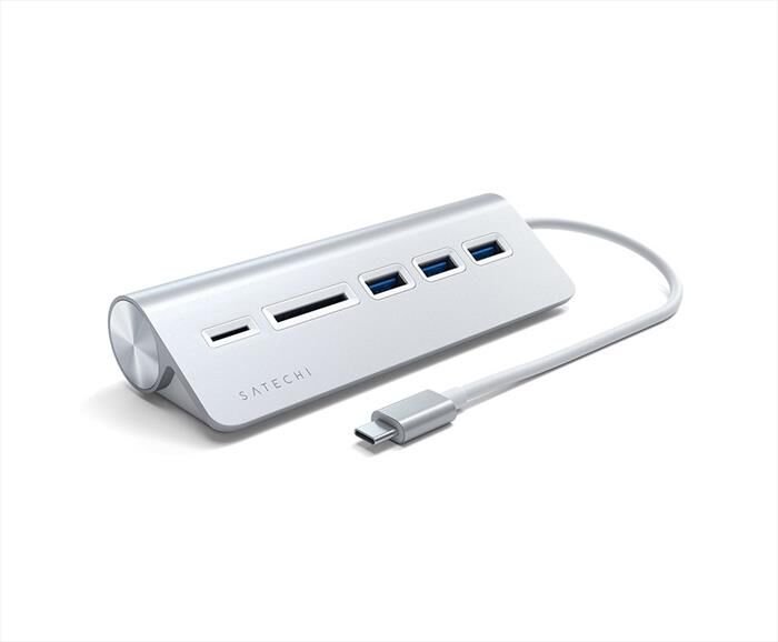 SATECHI Hub Usb-c Con Card Reader Con Cavo-argento