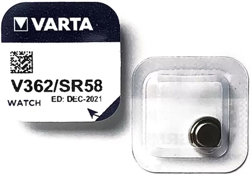 Batteria bottone Varta 1,55V V362 Ossido d&#8217;Argento confezione da 1 pila