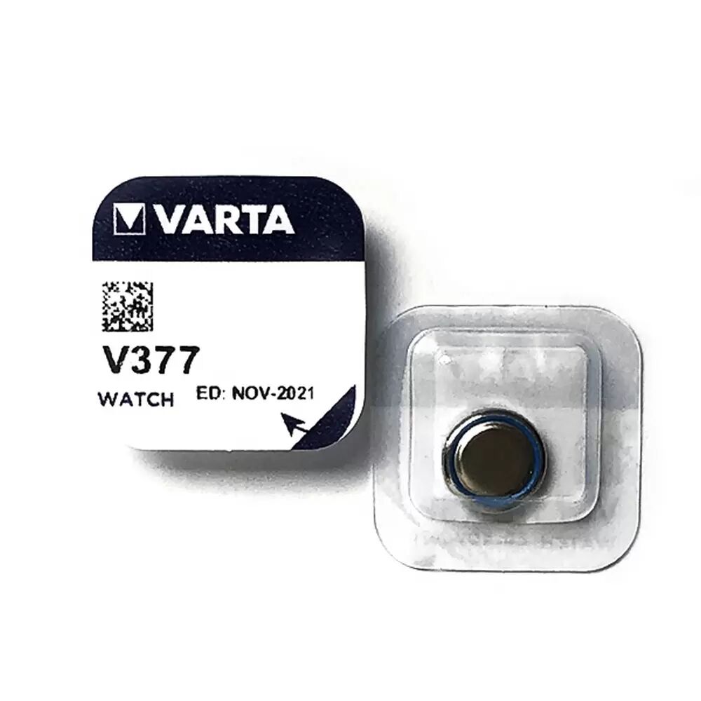 Batteria bottone Varta 1,55V V377 Ossido d&#8217;Argento confezione da 1 pila