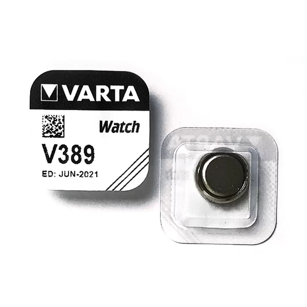 Batteria bottone Varta 1,55V V389 Ossido d&#8217;Argento confezione da 1 pila