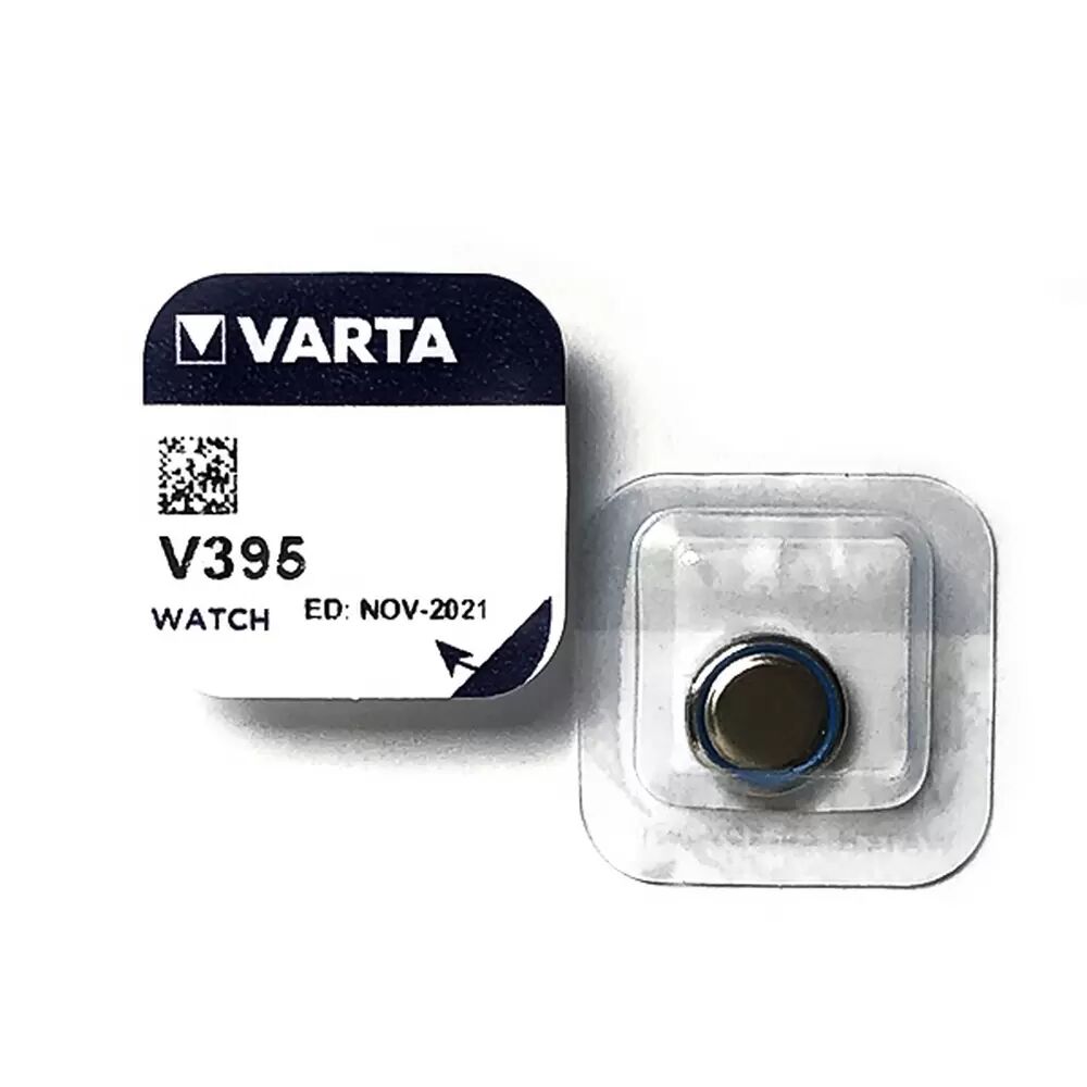Batteria bottone Varta 1,55V V395 Ossido d&#8217;Argento confezione da 1 pila