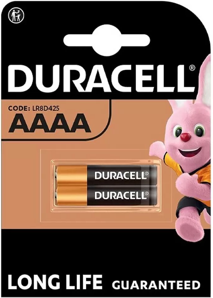 Batteria Duracell 1,5V AAAA Mini Alcalina confezione da 2 pile