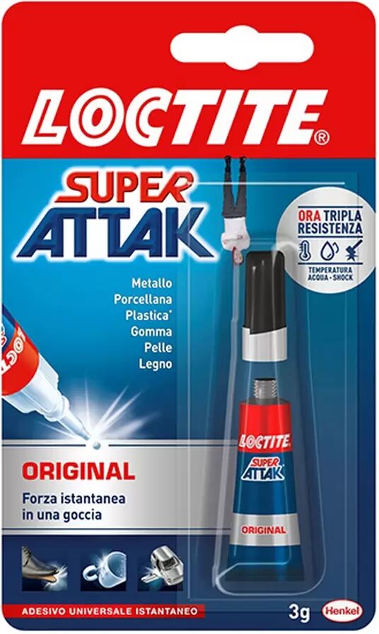 Colla Super Attak Loctite liquida Original 3gr