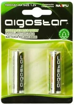 Offertecartucce.com Aigostar 2 Batterie stilo ricaricabili 1600mAh AA 1,2V