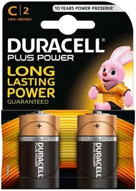 Offertecartucce.com Duracell Plus Power 2 Batterie mezzatorcia C 1,5V Alcaline