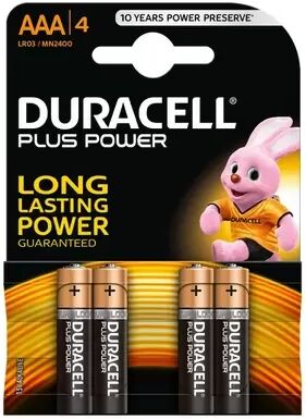 Offertecartucce.com Duracell Plus Power 4 Batterie ministilo AAA 1,5V Alcaline