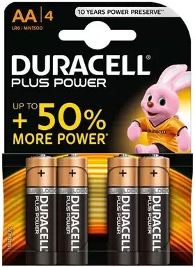 Offertecartucce.com Duracell Plus Power 4 Batterie stilo AA 1,5V Alcaline