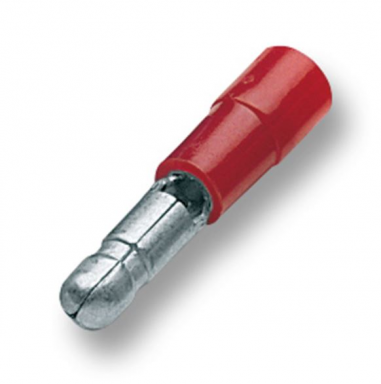 Cembre Capicorda Cilindrico Isolato Ad Innesto Maschio Rosso 0,25-1,5 Mm2   Rf-Bm4 Confezione 100 Pz