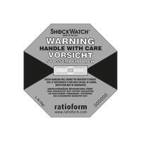 ratioform Shockwatch®, indicatore di precisione, grigio, adatto per 17 g/50 ms