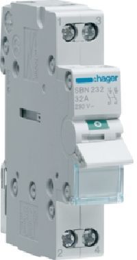 Hager Interruttore Bipolare Non Automatico 32a 1 Modulo