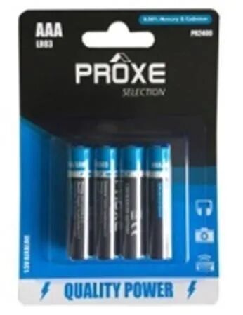 Proxe BLISTER DA 4 PILE ALKALINE MINISTILO AAA  MN2400 PER APPARECCHI MULTIFUNZIONE