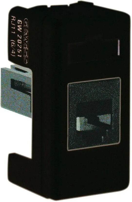 Gewiss CONNETTORE TELEFONICO RJ11  SYSTEM BLACK