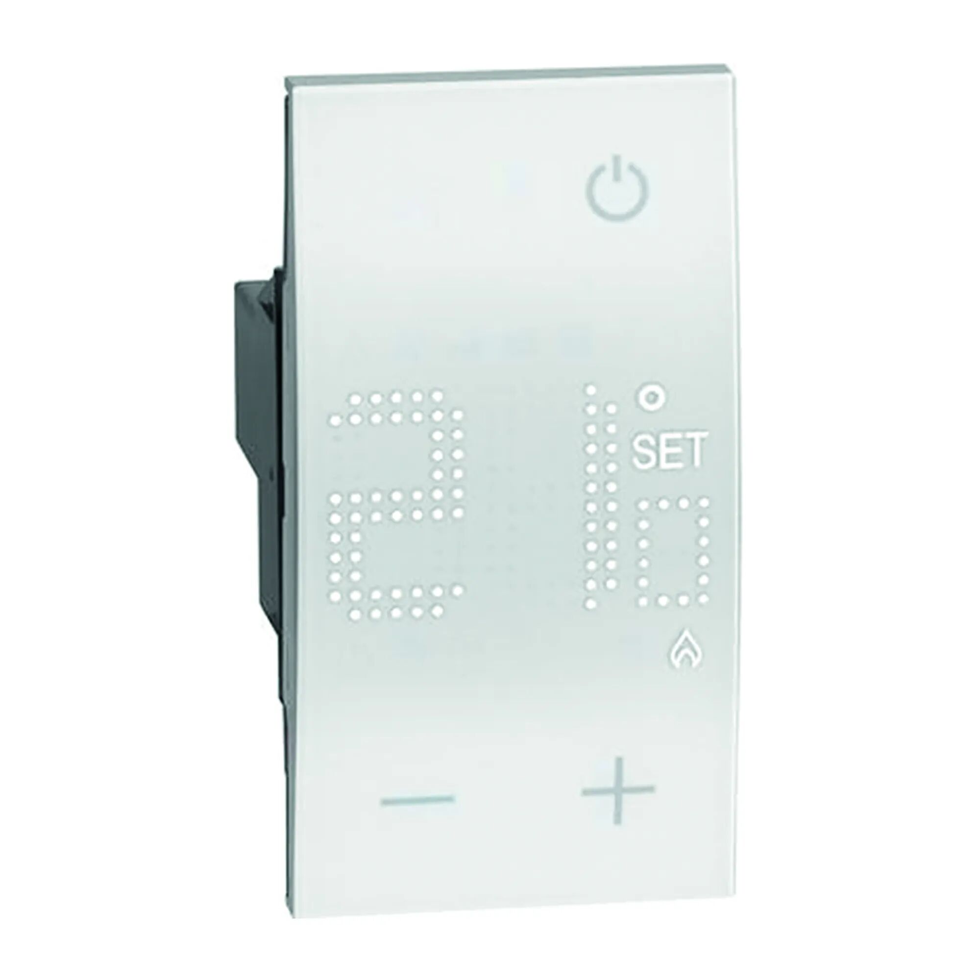 BTicino TERMOSTATO DIGITALE  LIVING NOW 230V 2 MODULI TOUCH USCITA A RELE' 1 CONTATTO BIANCO